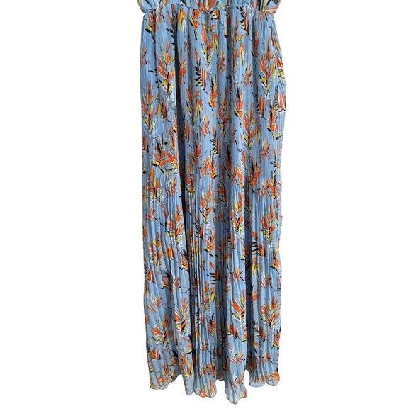 Pepe Jeans London Women's XS Maxi dress BELINDA PL952107 0AA MULTI Blue - Picture 5 of 13